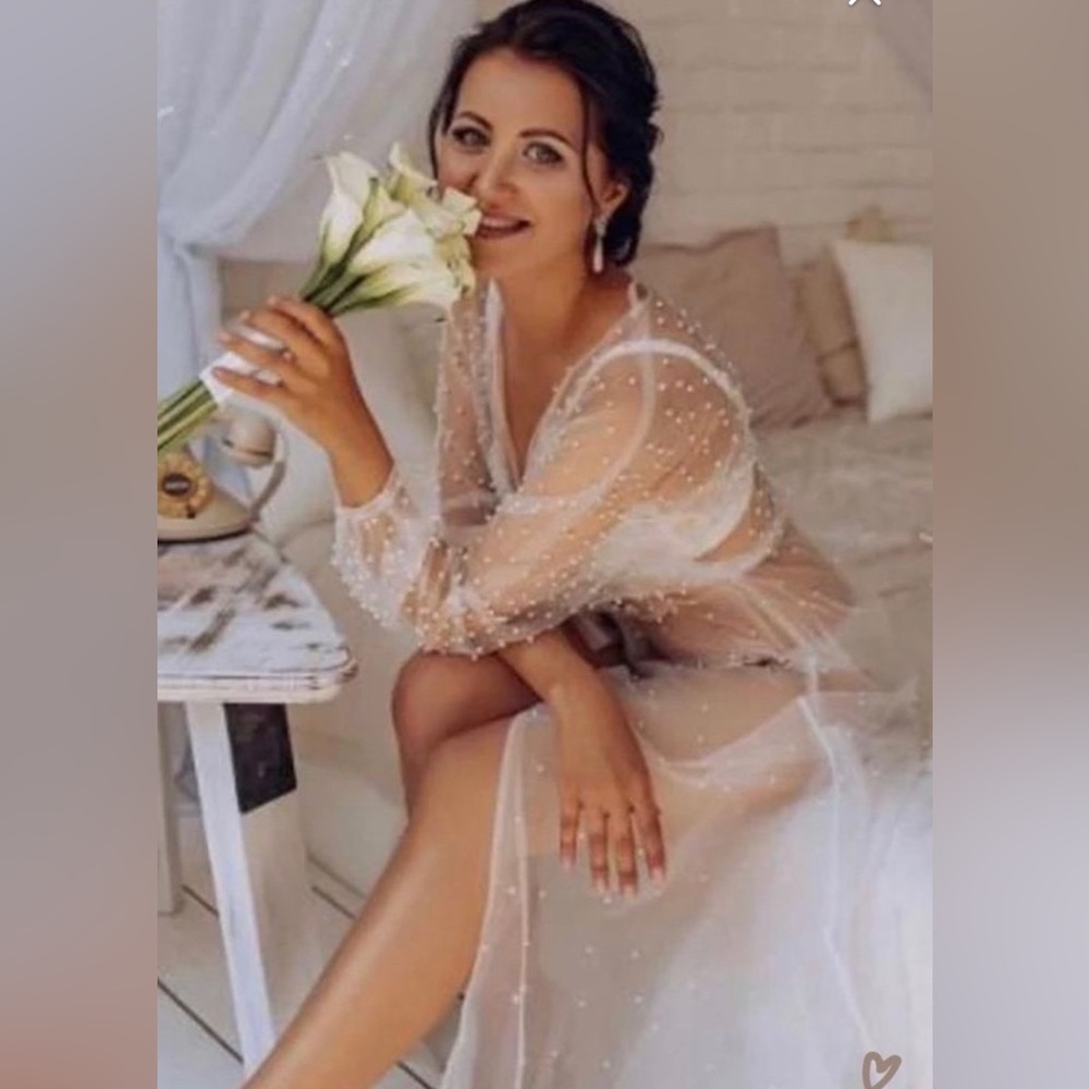 Wedding Pearl bridal robe